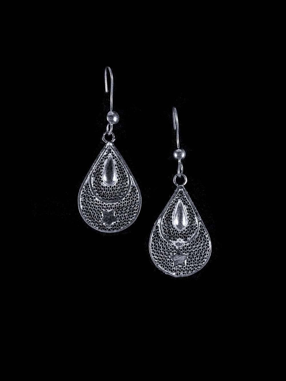 Sterling Silver Filigree Drop Hook Earrings – Brereton Showcase Jewellers